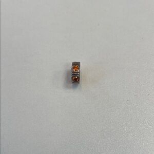 Pandora Silver Charm with Orange Accents